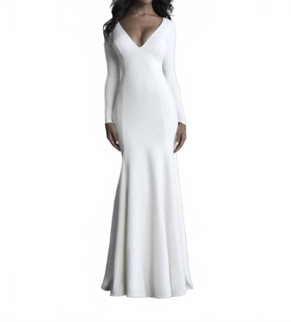 NEW ALLURE BRIDALS long sleeve wedding dress in ivory